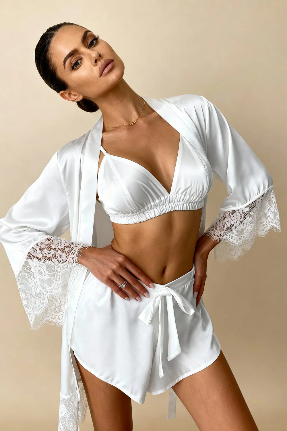 Conjunto de pijama blanco - Blanche